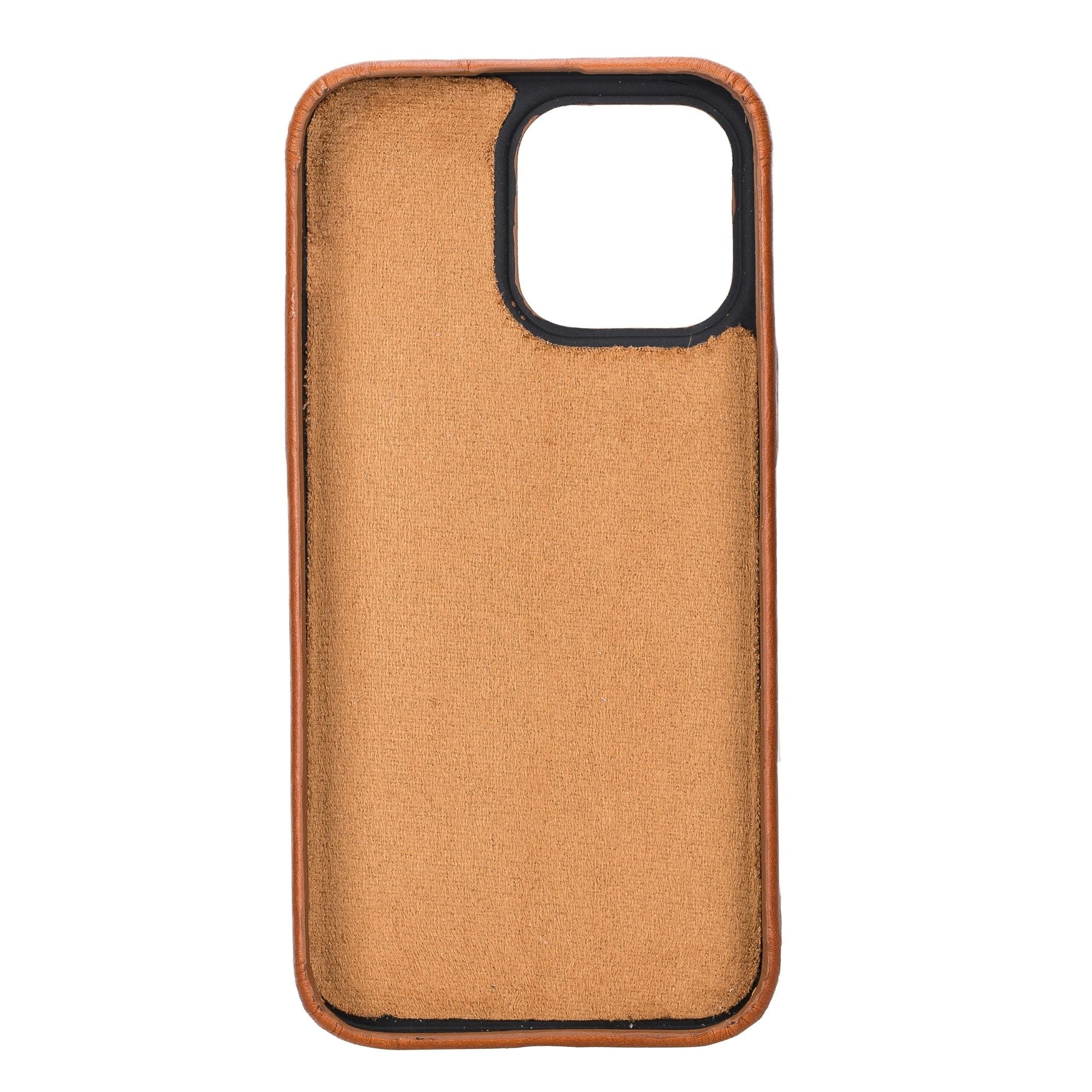 Pinedale Leather Snap-on Case for iPhone 14 Series - iPhone 14 Pro Max - Tan - TORONATA