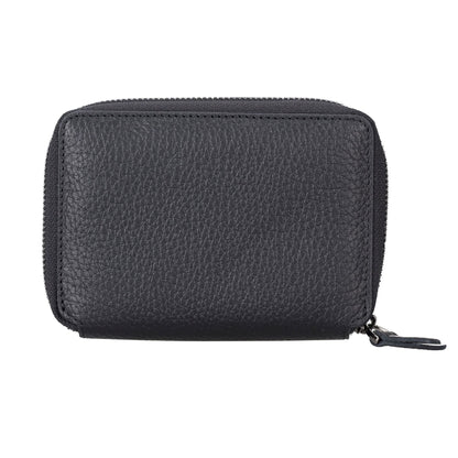 powell handmade unisex leather wallet with zippered compartment - toronata - 
