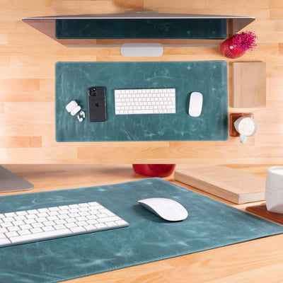 rawlins leather desk pads - 36x19 and 14.6x31.5 ınches - toronata - 