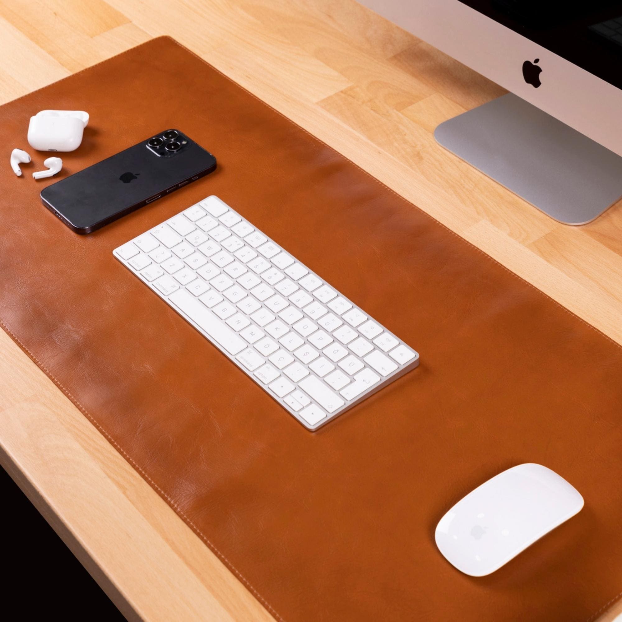 rawlins leather desk pads - 36x19 and 14.6x31.5 ınches - toronata - 
