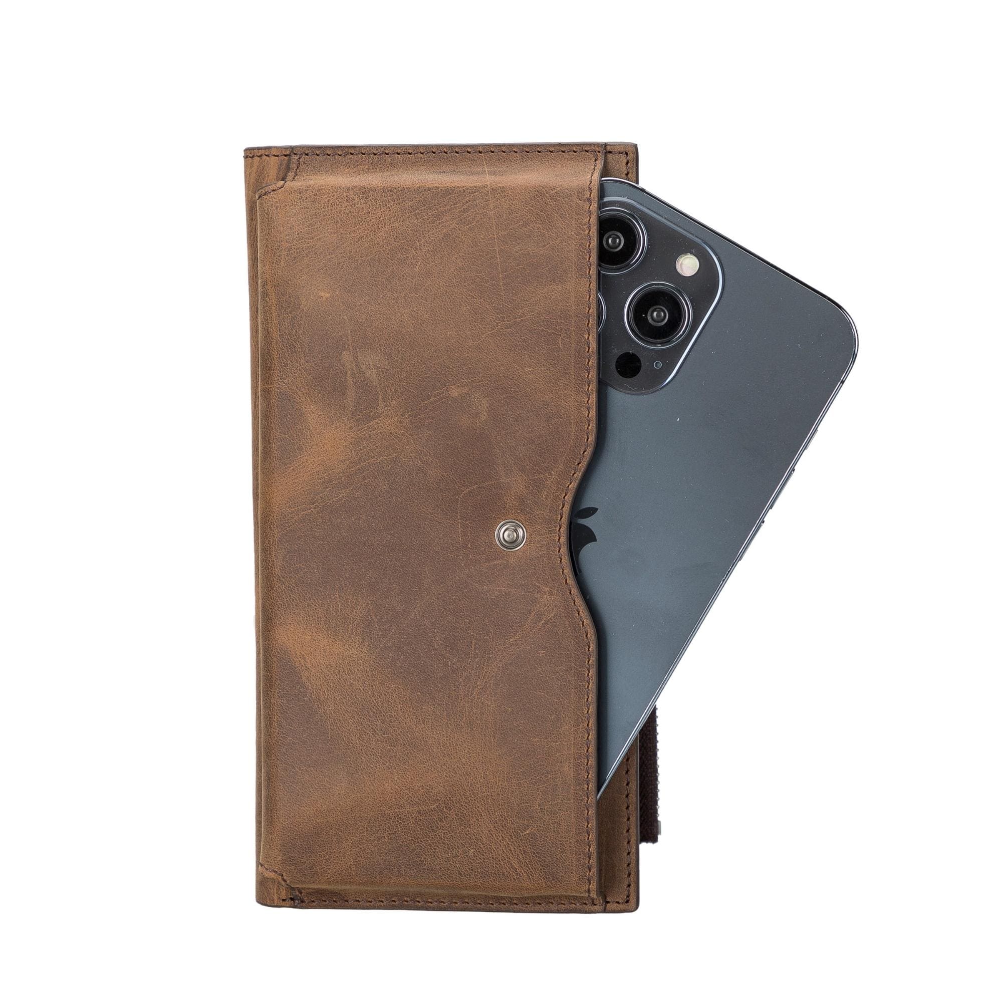 riverton women's leather wallet with cell phone section - toronata - 