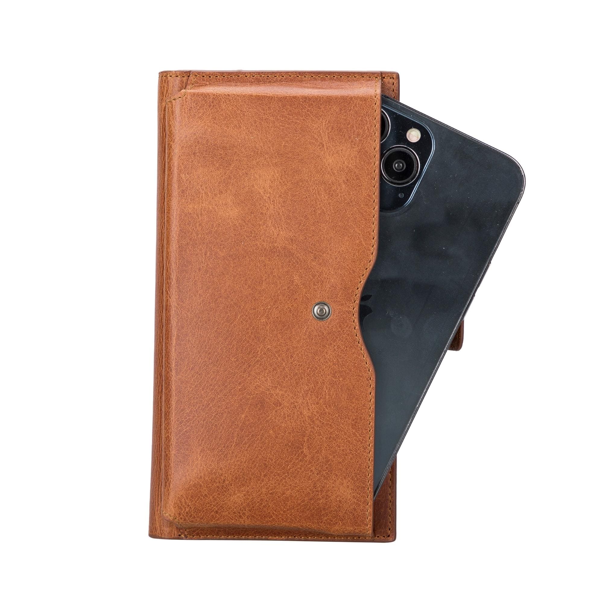 riverton women's leather wallet with cell phone section - toronata - 