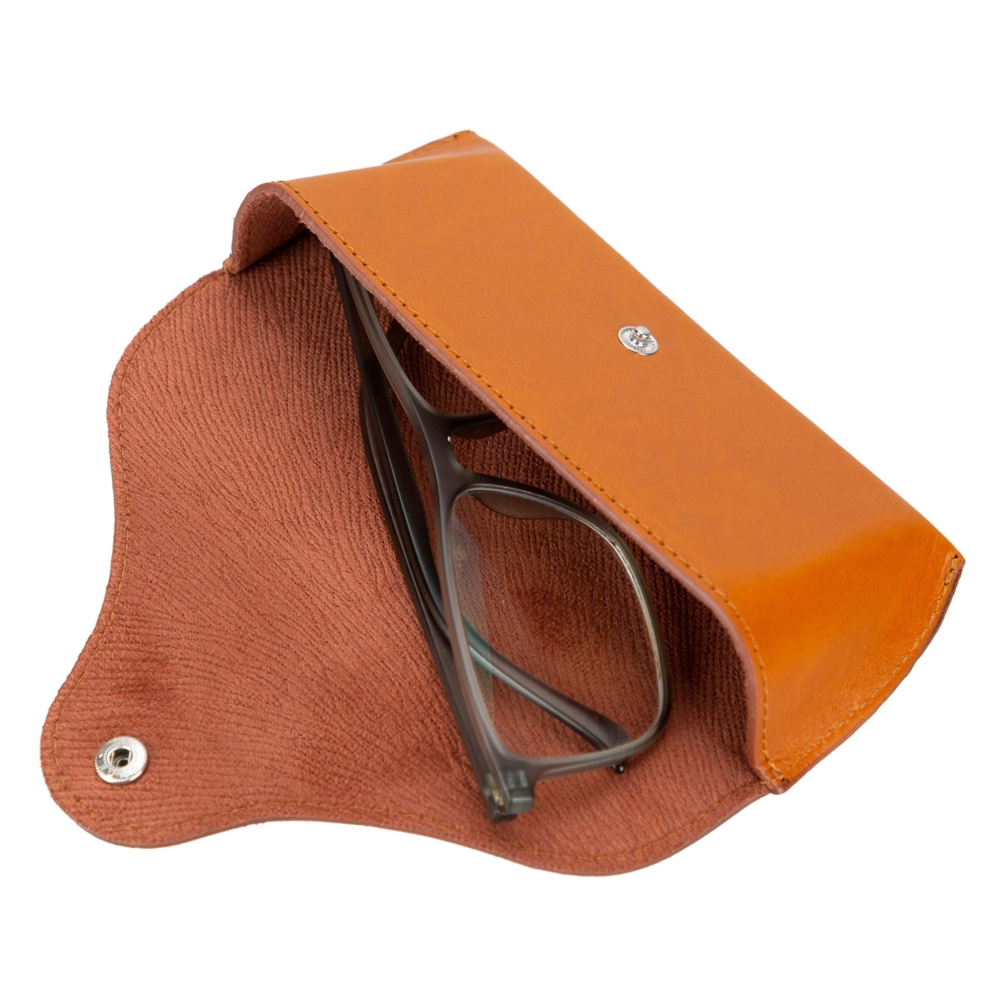 Rochester Full-Grain Leather Eyeglass Case - Tan - TORONATA
