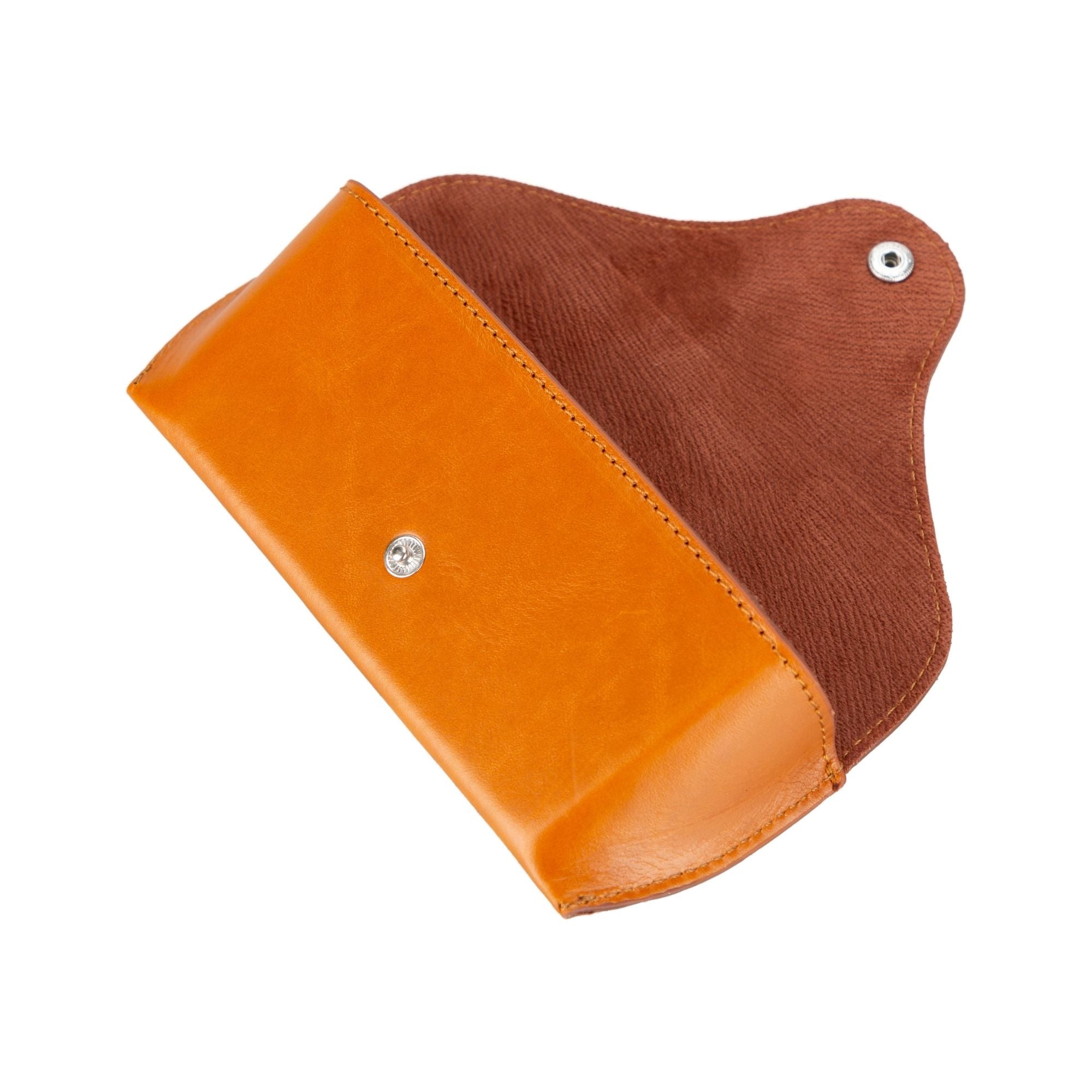 Rochester Full-Grain Leather Eyeglass Case - Tan - TORONATA