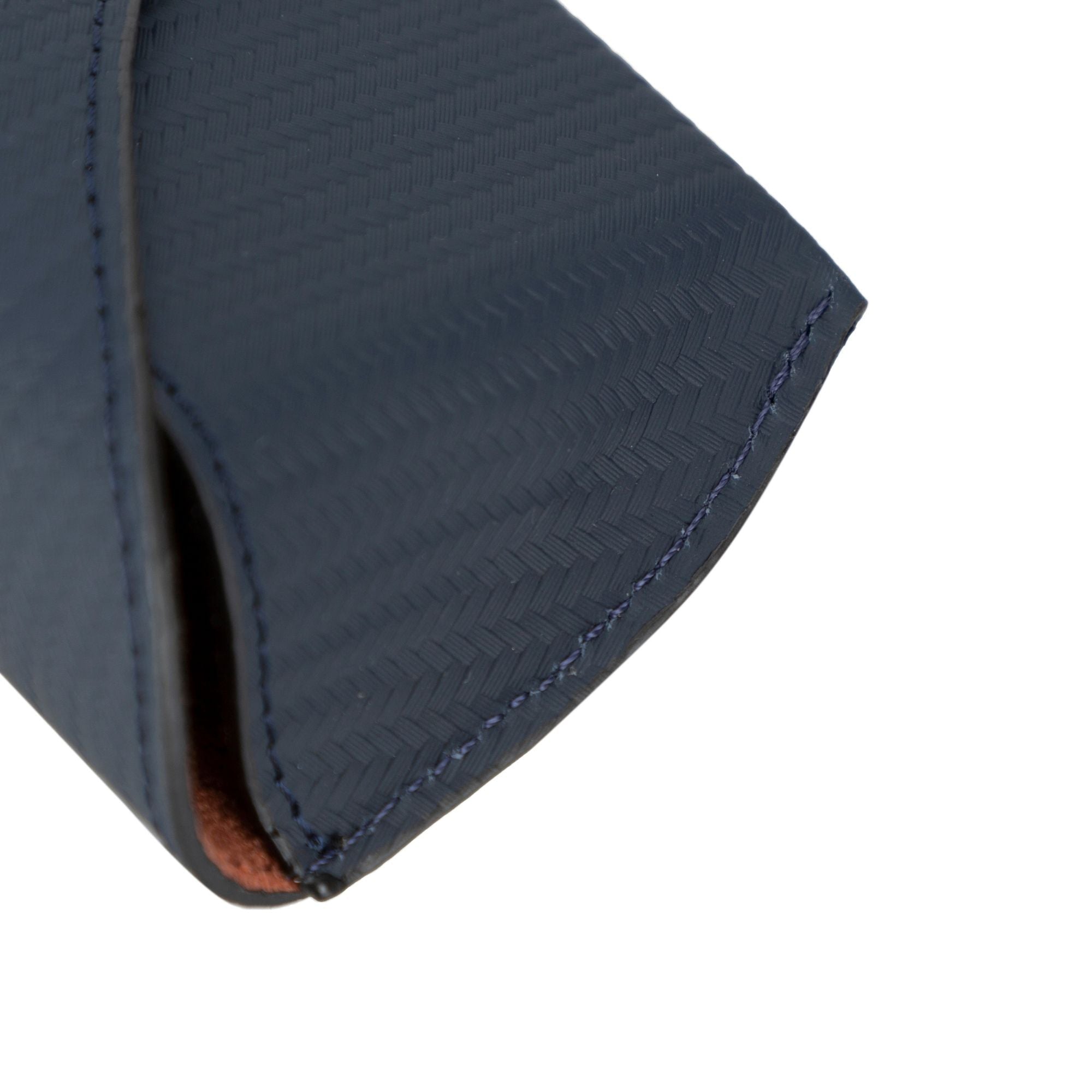 Rochester Full-Grain Leather Eyeglass Case - Dark Blue - TORONATA