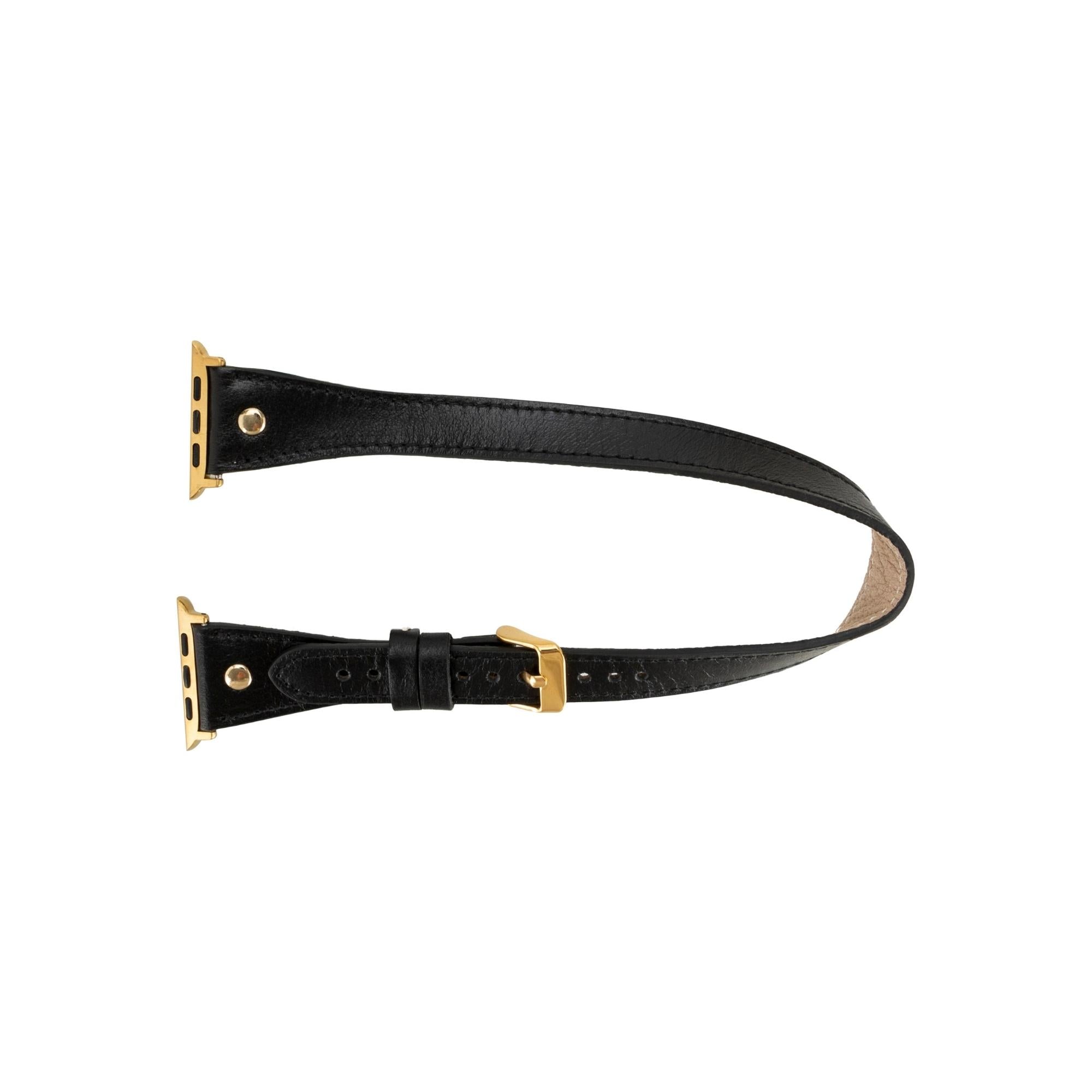 syracuse double tour leather bands for apple watch 9, ultra 2 and se - toronata - 