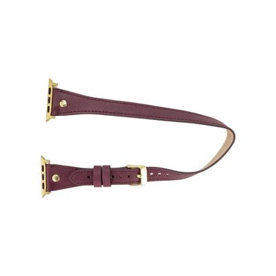 syracuse double tour leather bands for apple watch 9, ultra 2 and se - toronata - 