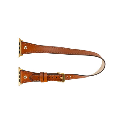 syracuse double tour leather bands for apple watch 9, ultra 2 and se - toronata - 