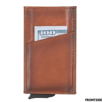 telluride leather popup cardholder for men and women - toronata - 