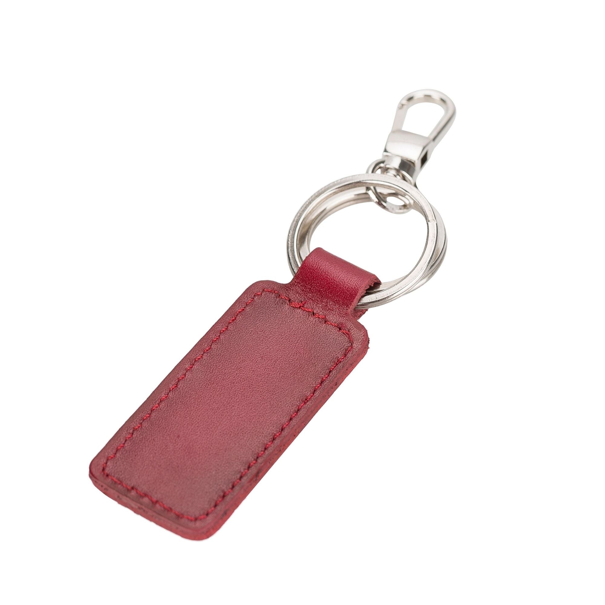 Thermopolis Handmade Genuine Leather Keychains - Red - TORONATA