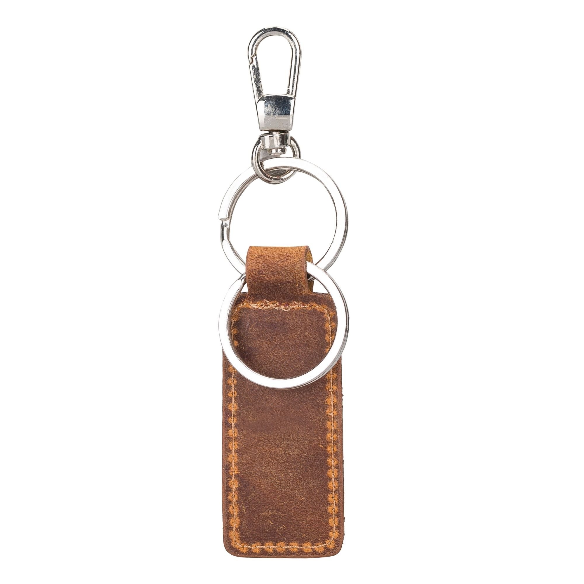 Thermopolis Handmade Genuine Leather Keychains - Antic Brown - TORONATA