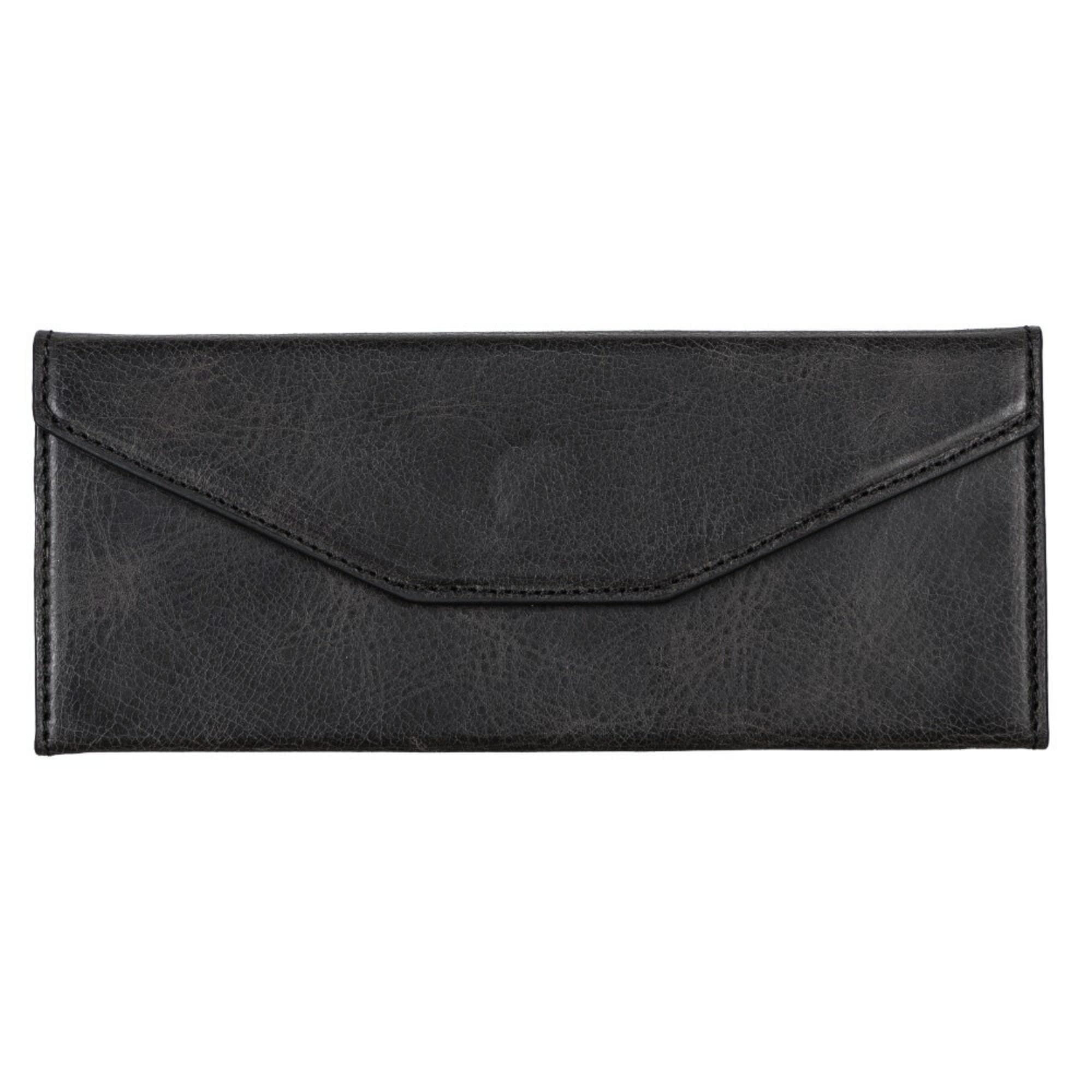 Triangle Leather Cases for Glasses and Sun Glasses - Black - TORONATA