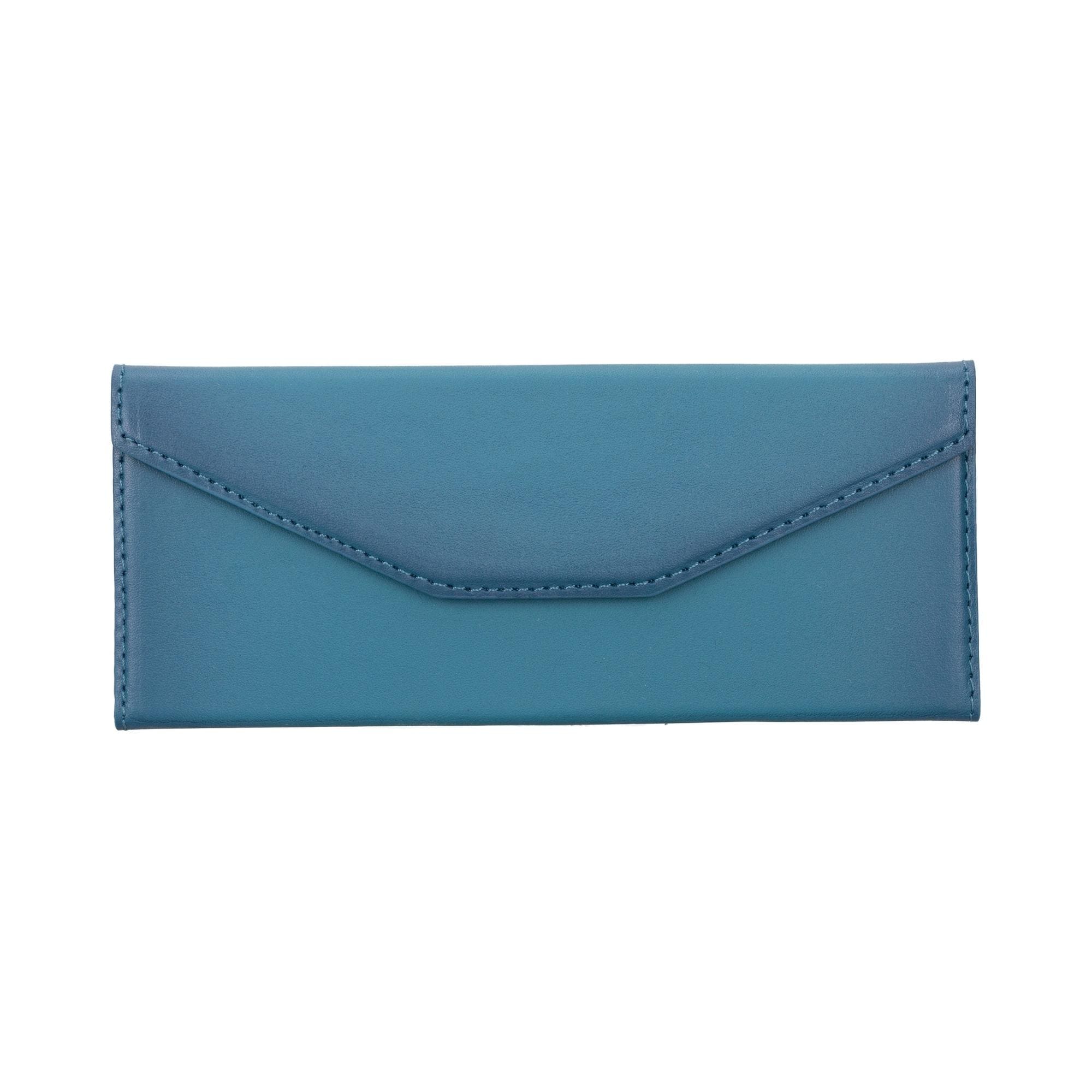 Triangle Leather Cases for Glasses and Sun Glasses - Blue - TORONATA