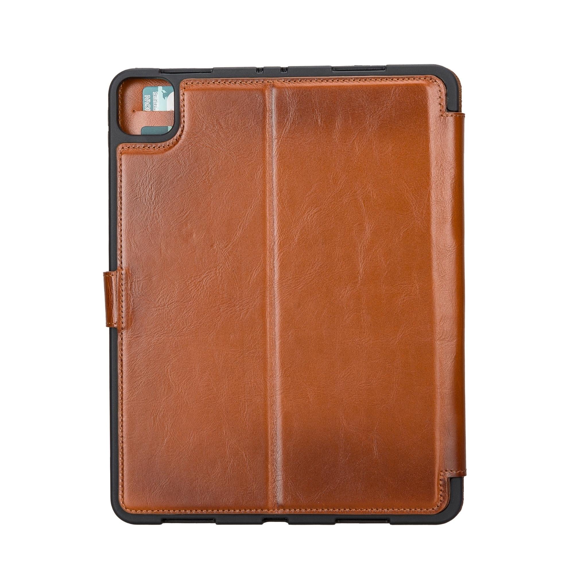 Utica Leather Wallet Case for iPad Pro 12.9-inch - Tan - 5th Generation-2021 - TORONATA