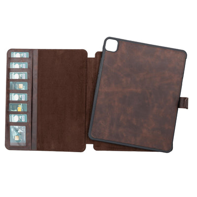 utica leather wallet case for ipad pro 12.9-inch - toronata - 