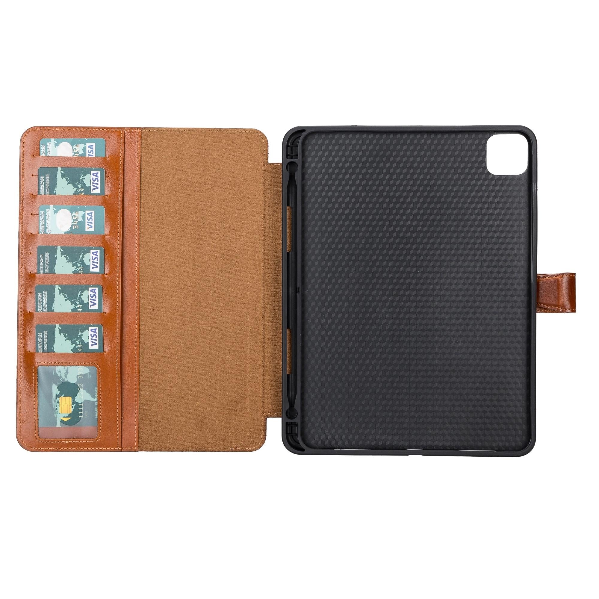 utica leather wallet case for ipad pro 12.9-inch - toronata - 