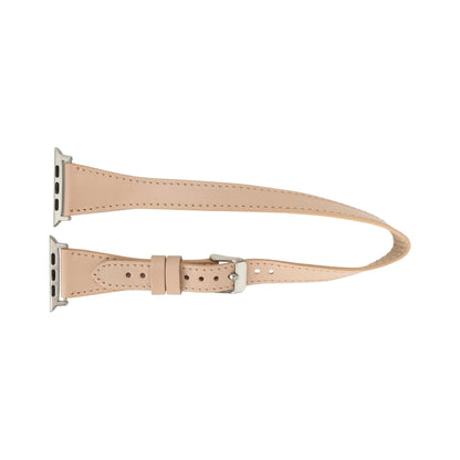 vail double tour leather bands for apple watch 9, ultra 2 and se - toronata - 