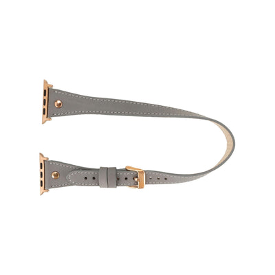 vernon double tour leather bands for apple watch 9, ultra 2 and se - toronata - 