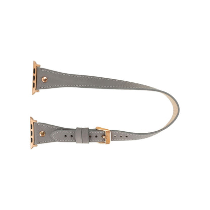 vernon double tour leather bands for apple watch 9, ultra 2 and se - toronata - 