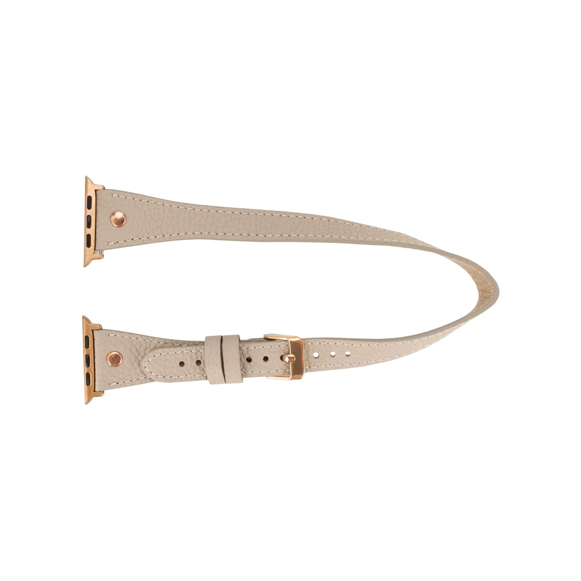 vernon double tour leather bands for apple watch 9, ultra 2 and se - toronata - 