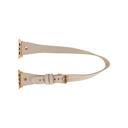 vernon double tour leather bands for apple watch 9, ultra 2 and se - toronata - 