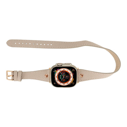 vernon double tour leather bands for apple watch 9, ultra 2 and se - toronata - 