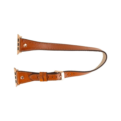 vernon double tour leather bands for apple watch 9, ultra 2 and se - toronata - 