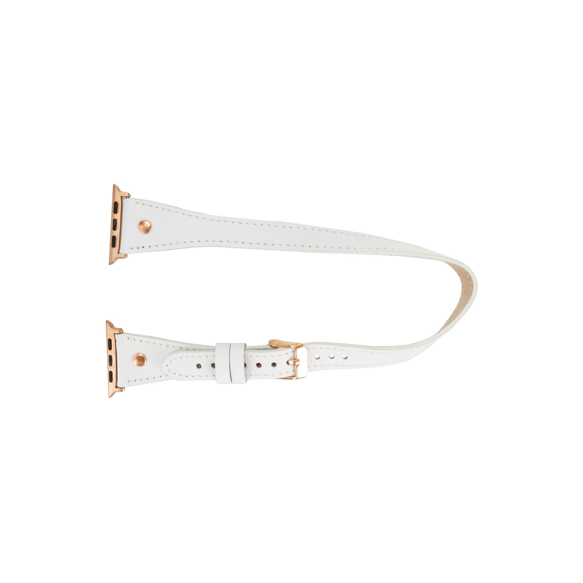 vernon double tour leather bands for apple watch 9, ultra 2 and se - toronata - 