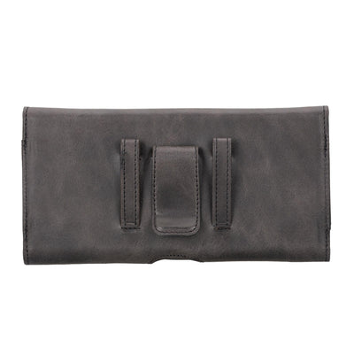 yonkers security belt-mounted leather phone holster - toronata - 